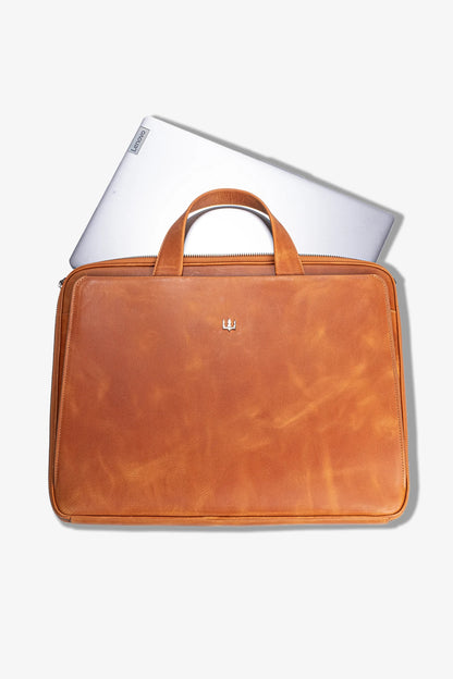 Bond Hakiki Deri Laptop Çantası