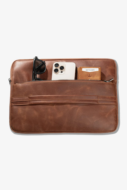 Mardan Hakiki Deri Laptop Çanta