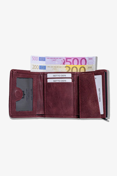 Vibe Mekanizmalı Hakiki Deri Cüzdan