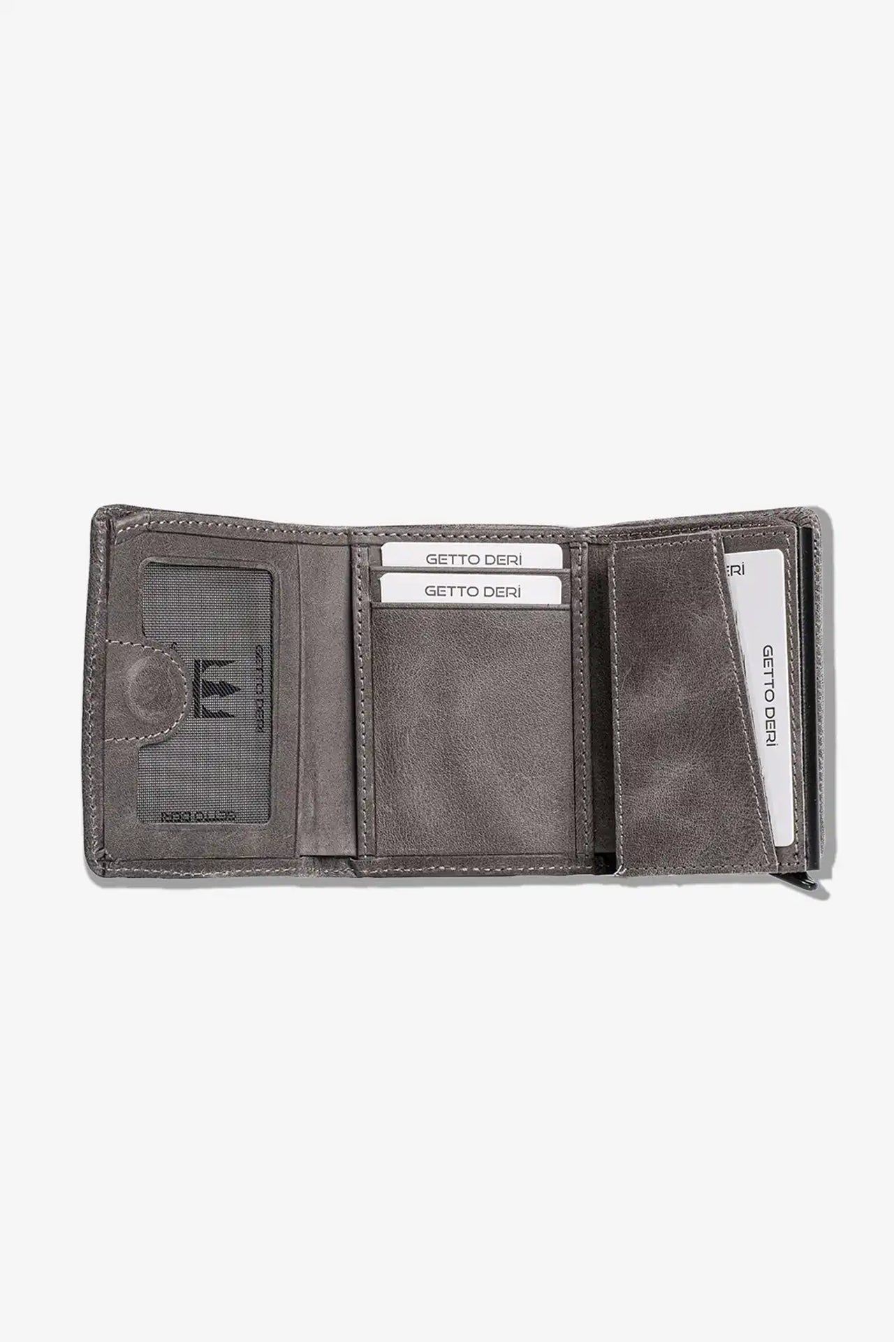 Vibe Mekanizmalı Hakiki Deri Cüzdan