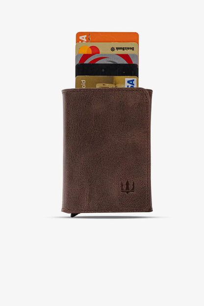 Vibe Mekanizmalı Hakiki Deri Cüzdan