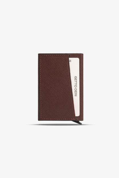 Hype Click Mekanizmalı Hakiki Deri Kartlık