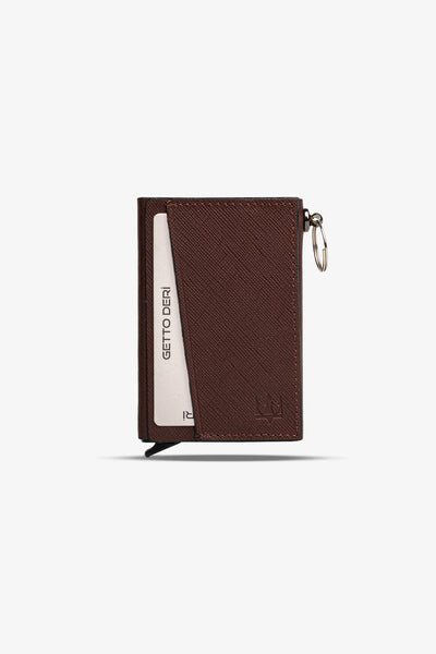 Hype Mekanizmalı Hakiki Deri Kartlık