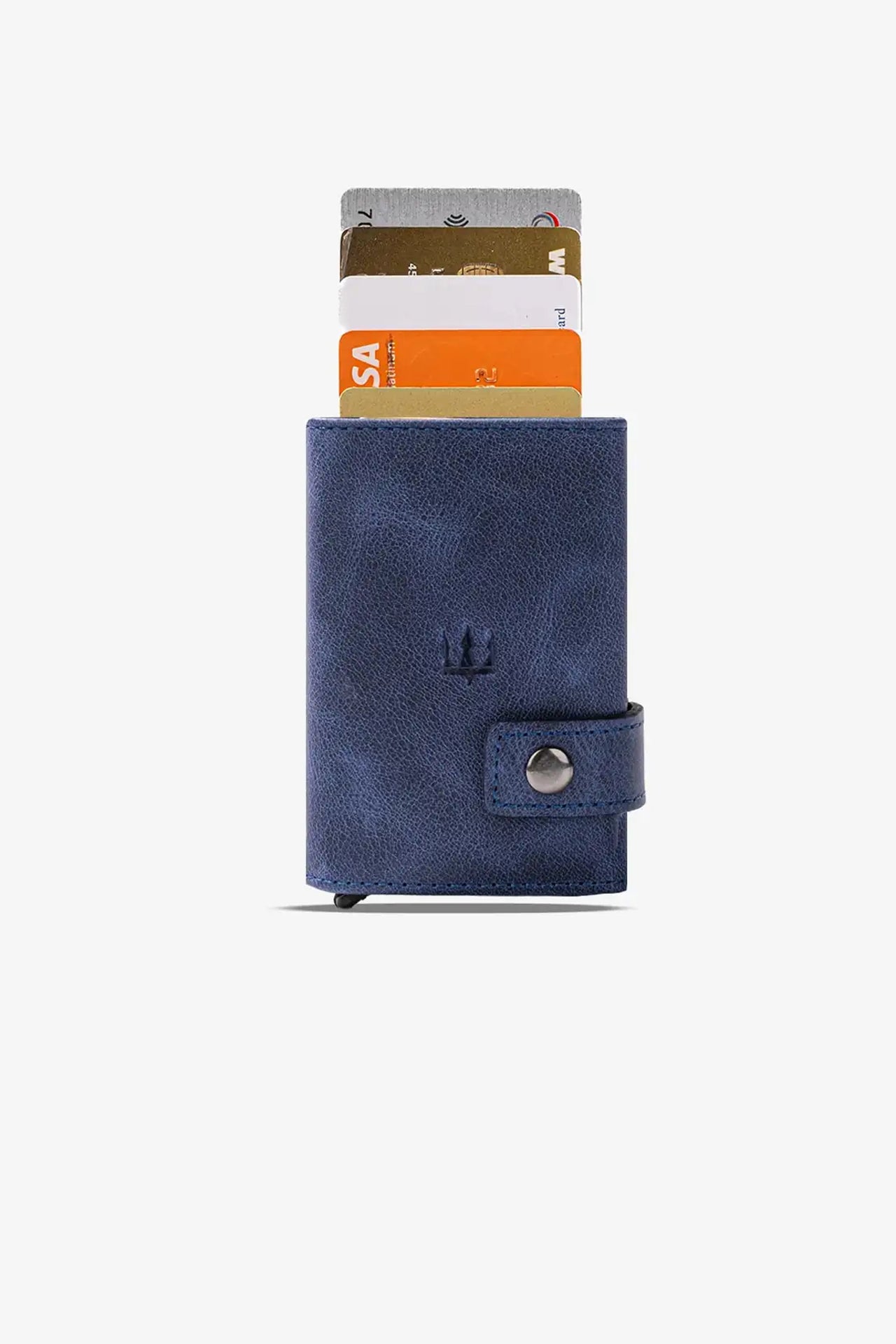 Moon Mekanizmalı Hakiki Deri Minimal Cüzdan