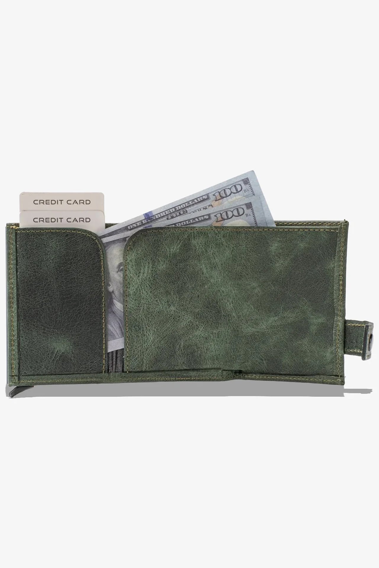 Moon Mekanizmalı Hakiki Deri Minimal Cüzdan