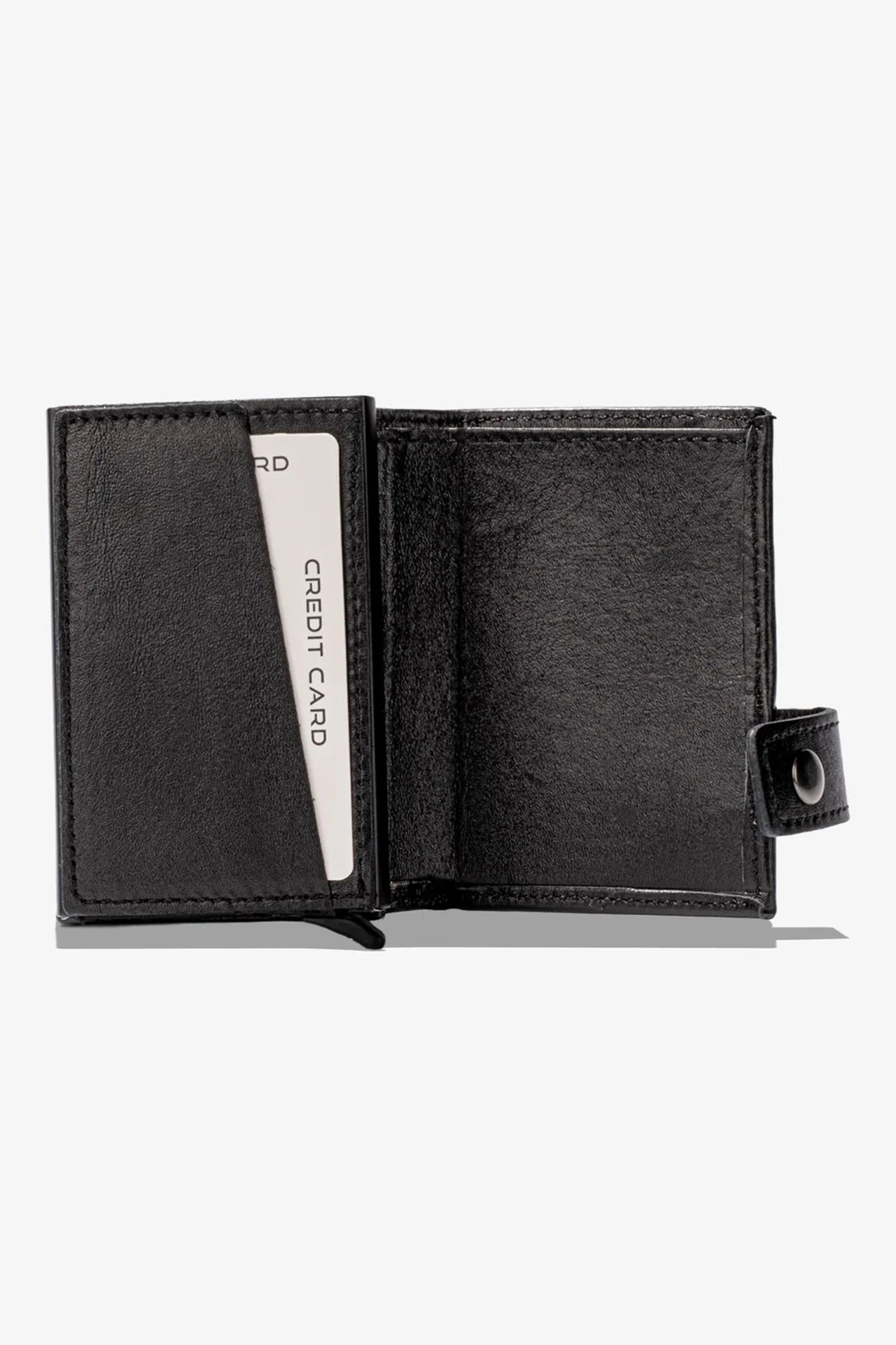 Moon Mekanizmalı Hakiki Deri Minimal Cüzdan