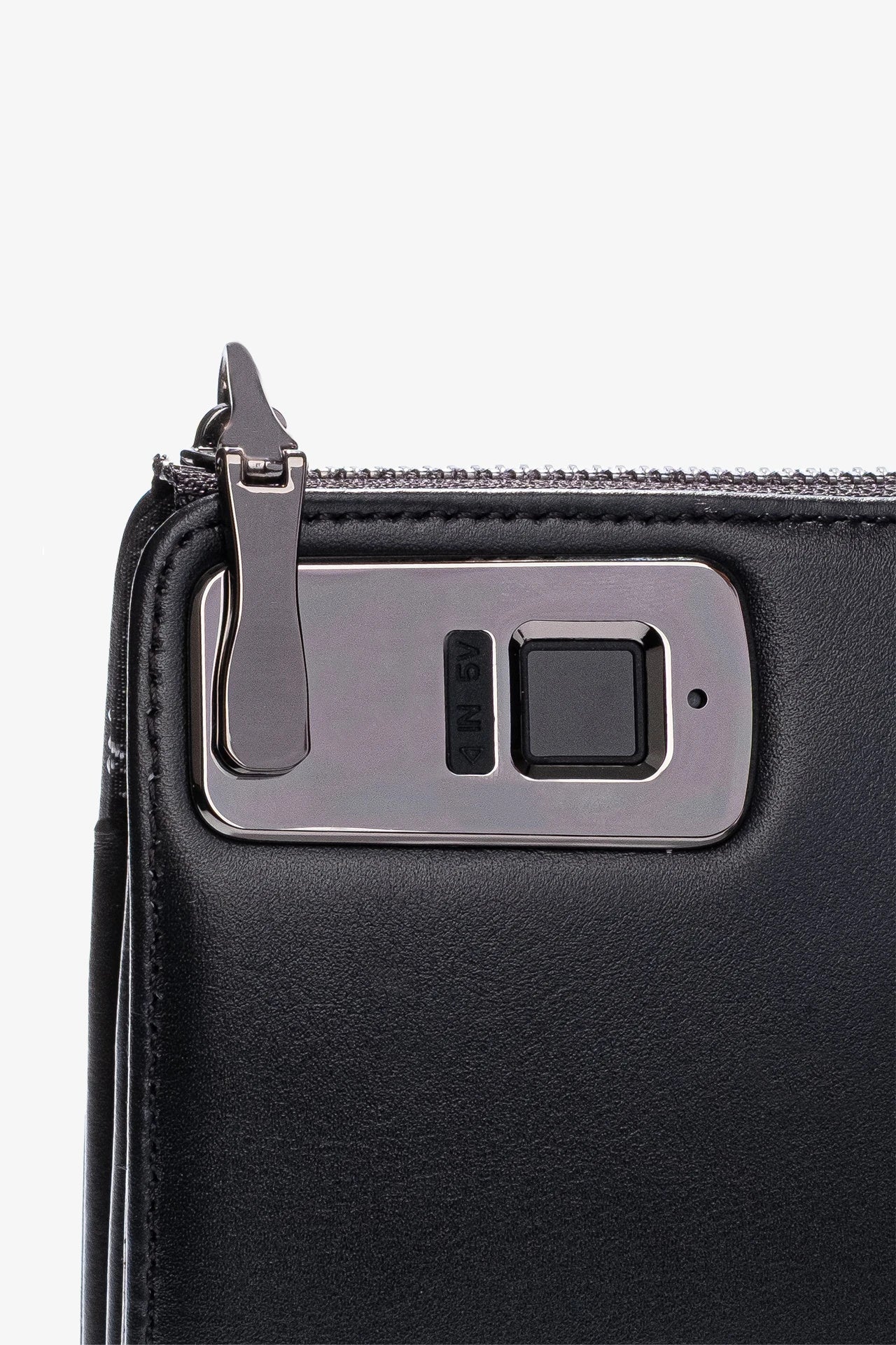 Trace Parmak İzi Okuyucu Hakiki Deri El Çantası