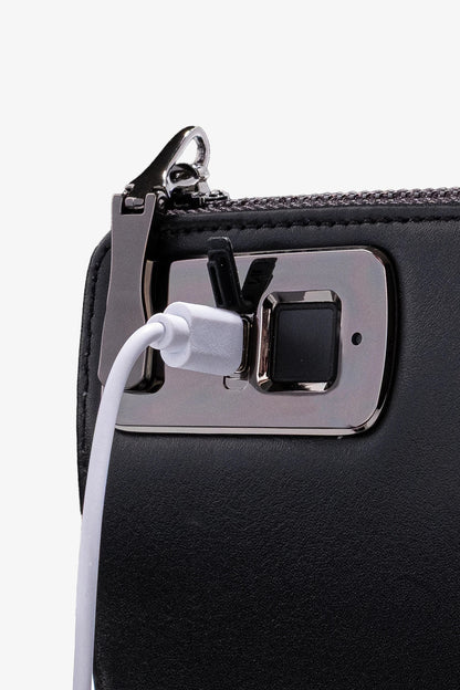 Trace Parmak İzi Okuyucu Hakiki Deri El Çantası