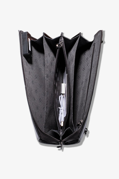 Trace Parmak İzi Okuyucu Hakiki Deri El Çantası