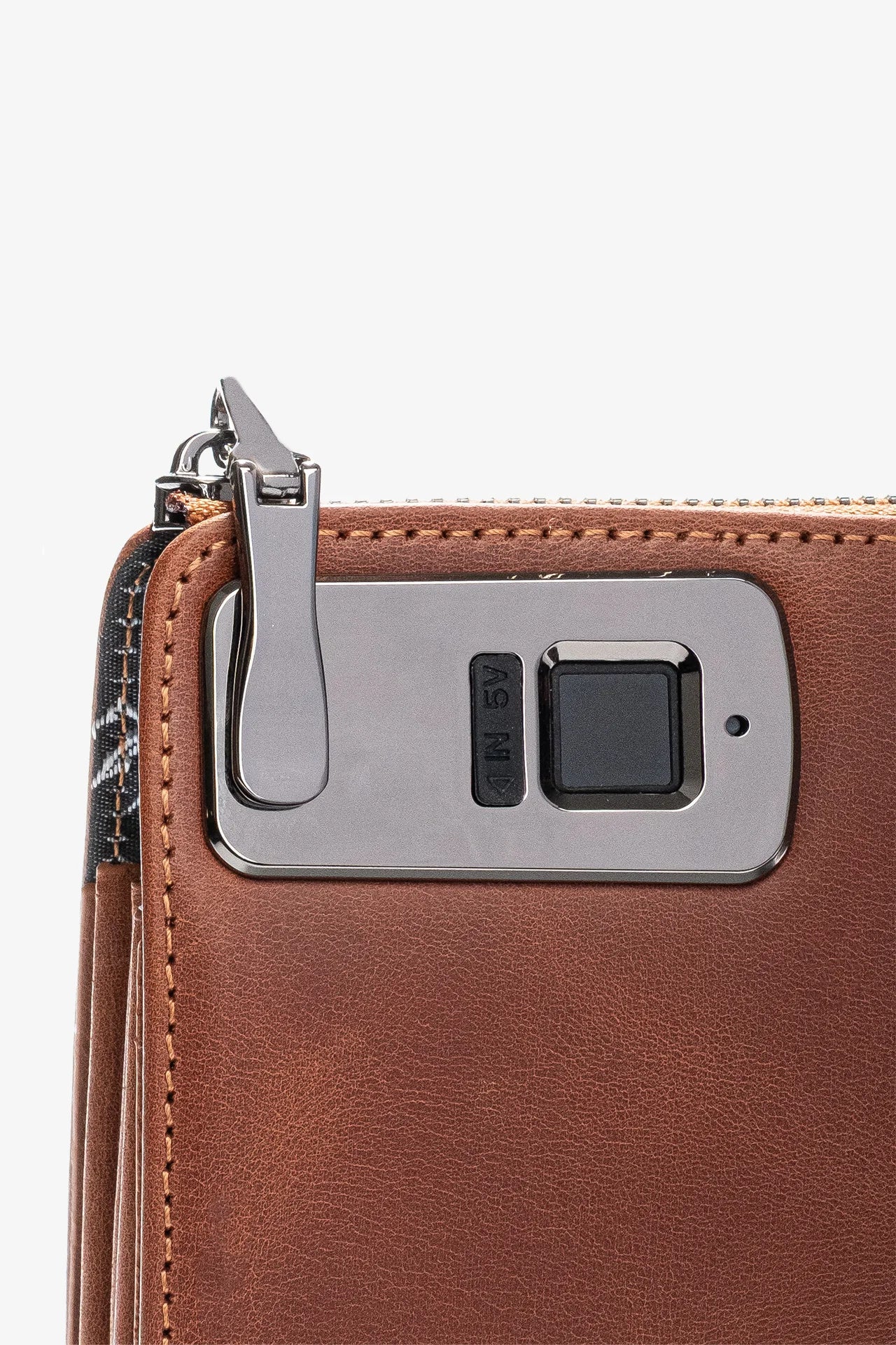 Trace Parmak İzi Okuyucu Hakiki Deri El Çantası