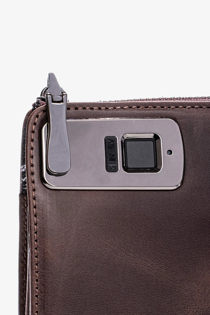 Trace Parmak İzi Okuyucu Hakiki Deri El Çantası