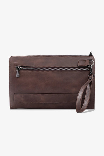 Trace Parmak İzi Okuyucu Hakiki Deri El Çantası