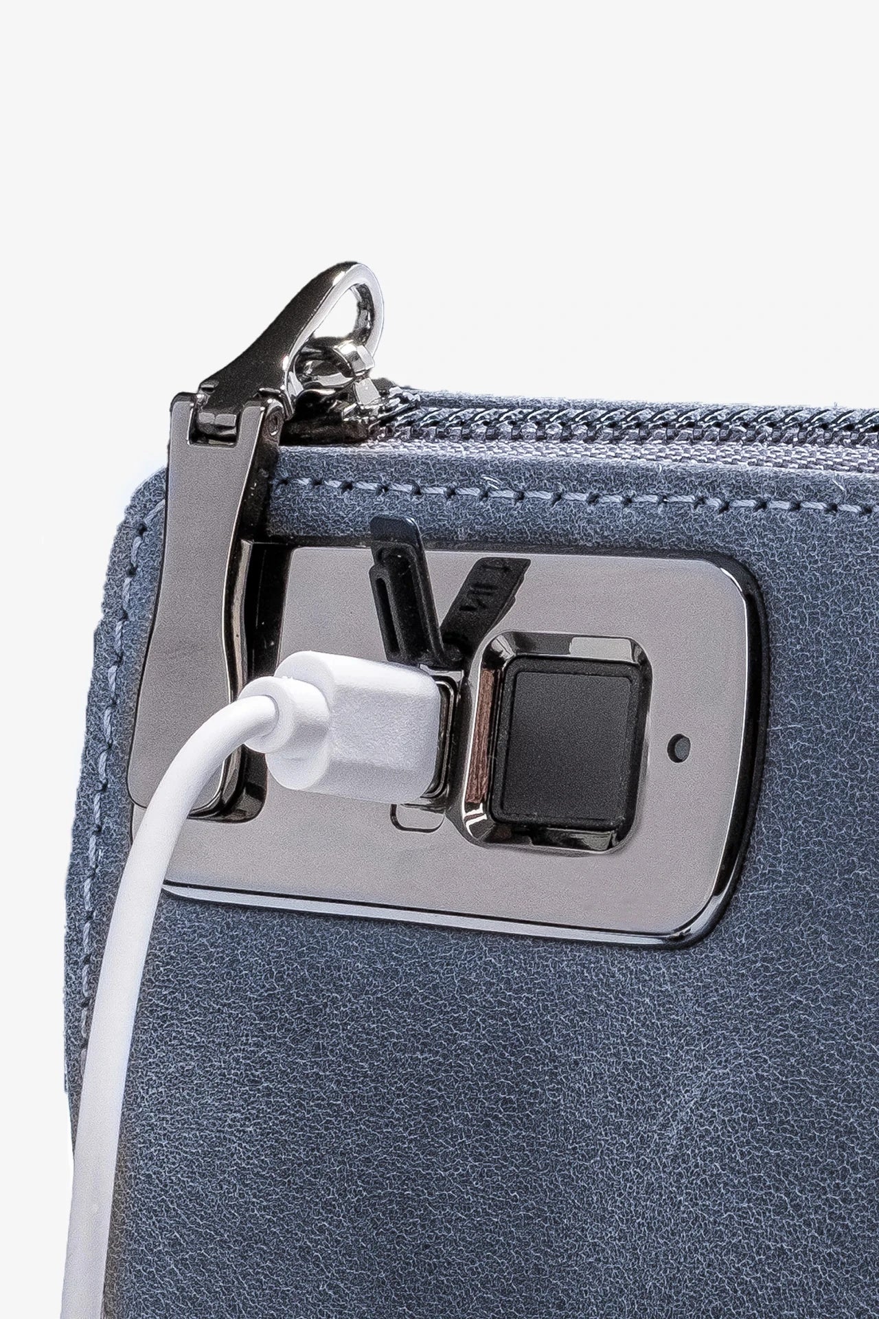 Trace Parmak İzi Okuyucu Hakiki Deri El Çantası