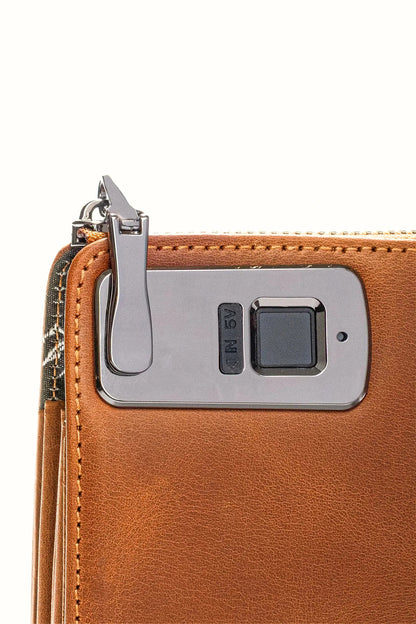 Trace Parmak İzi Okuyucu Hakiki Deri El Çantası