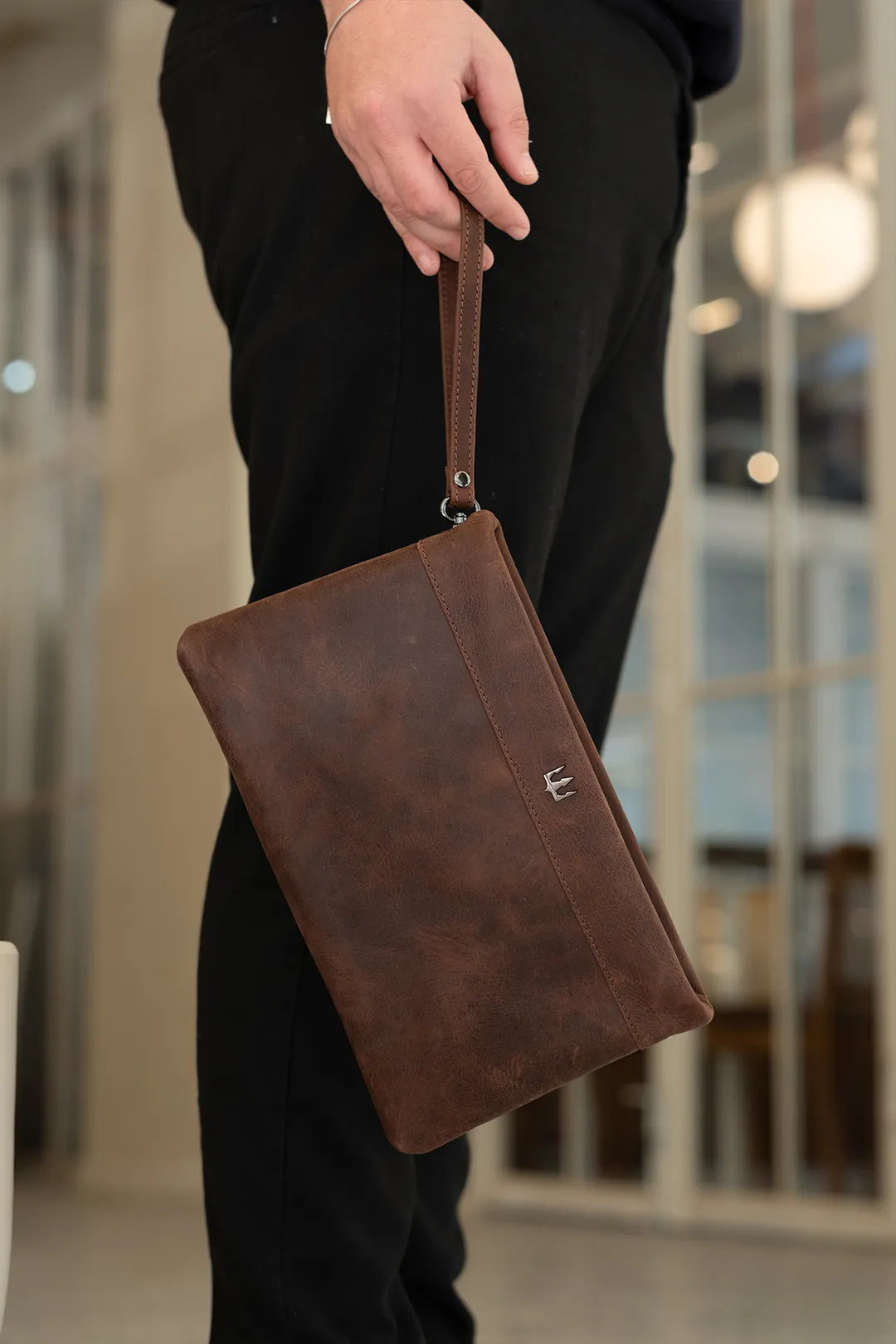 Nova Hakiki Deri El Çantası