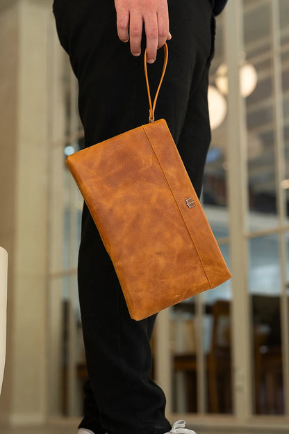 Nova Hakiki Deri El Çantası