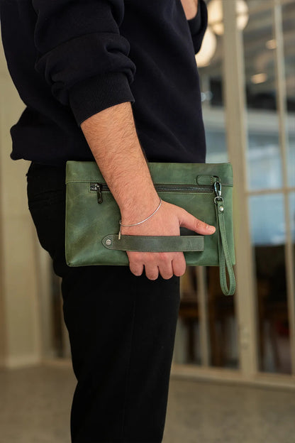 Nova Hakiki Deri El Çantası