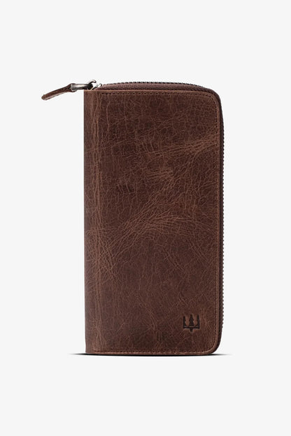 Luis Fermuarlı Telefon Hazneli Deri Cüzdan