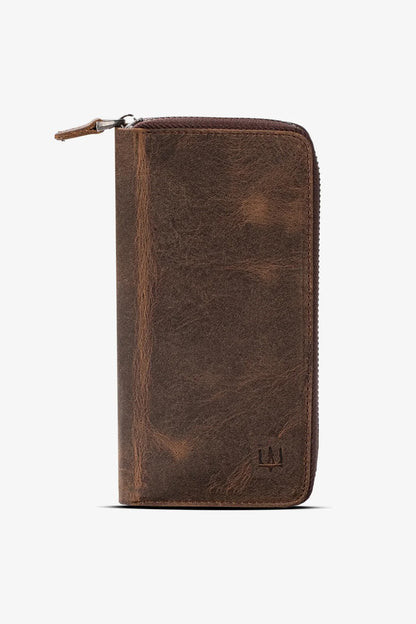 Luis Fermuarlı Telefon Hazneli Deri Cüzdan