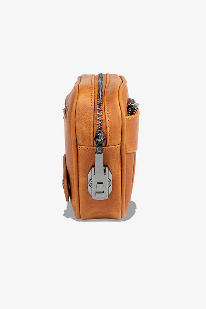 Lock Bag Hakiki Deri El Çantası