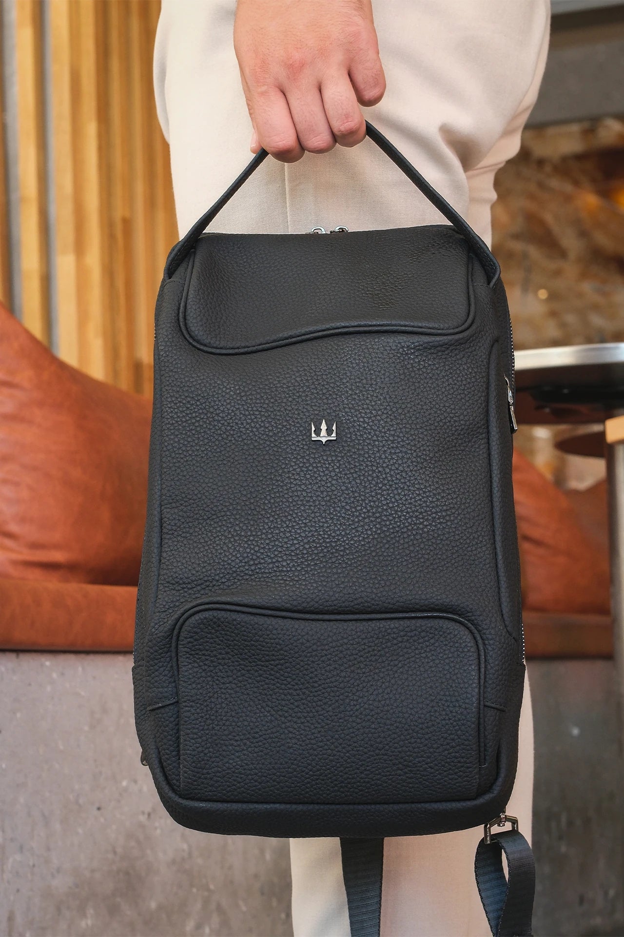 Grain Hakiki Deri Sırt Çantası