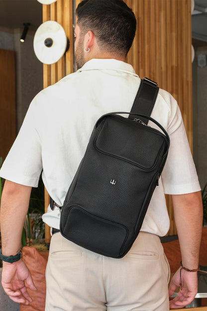 Grain Hakiki Deri Sırt Çantası