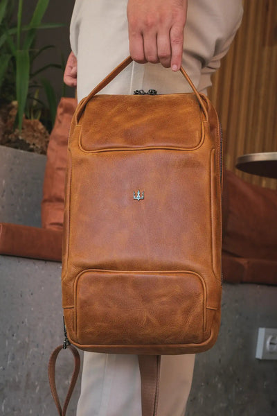 Grain Hakiki Deri Sırt Çantası