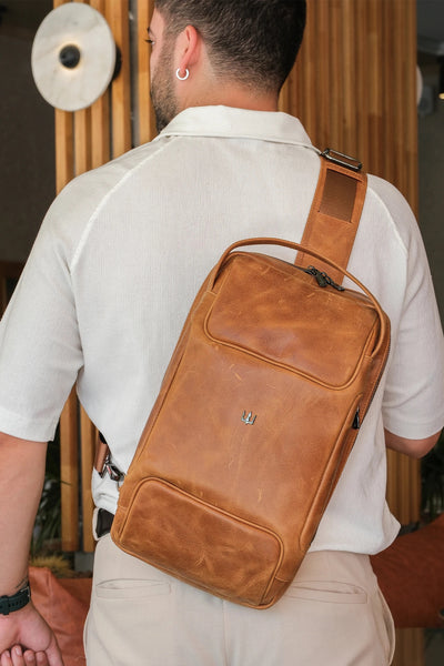 Grain Hakiki Deri Sırt Çantası