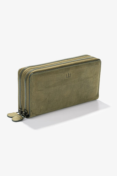 Alecra Çift Telefon Hazneli Deri Portföy