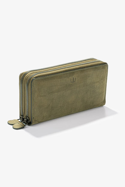 Alecra Çift Telefon Hazneli Deri Portföy