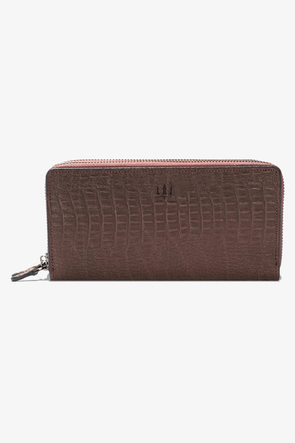 Alecra Çift Telefon Hazneli Deri Portföy