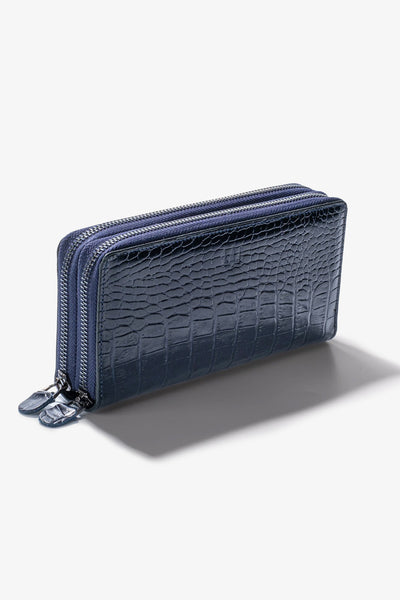 Alecra Çift Telefon Hazneli Deri Portföy