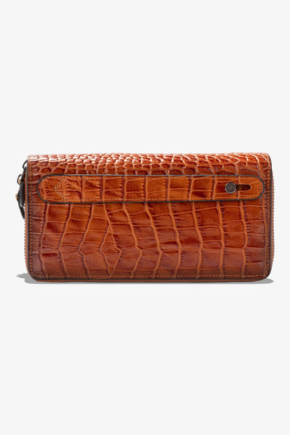 Alecra Çift Telefon Hazneli Deri Portföy