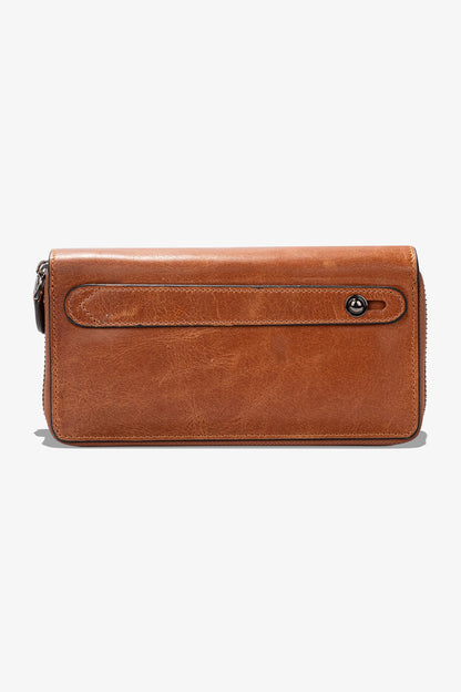 Alecra Çift Telefon Hazneli Deri Portföy