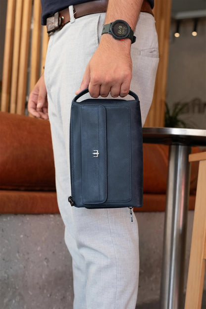 Ombre Hakiki Deri El Çantası