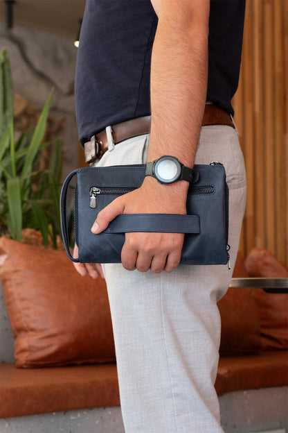 Ombre Hakiki Deri El Çantası