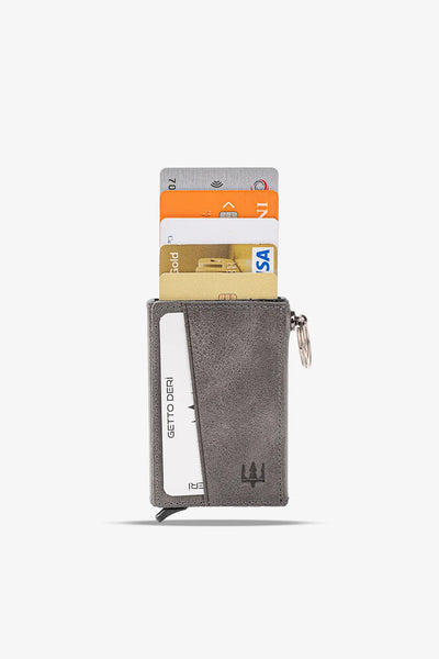 Hype Mekanizmalı Hakiki Deri Kartlık