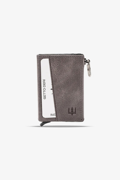 Hype Mekanizmalı Hakiki Deri Kartlık