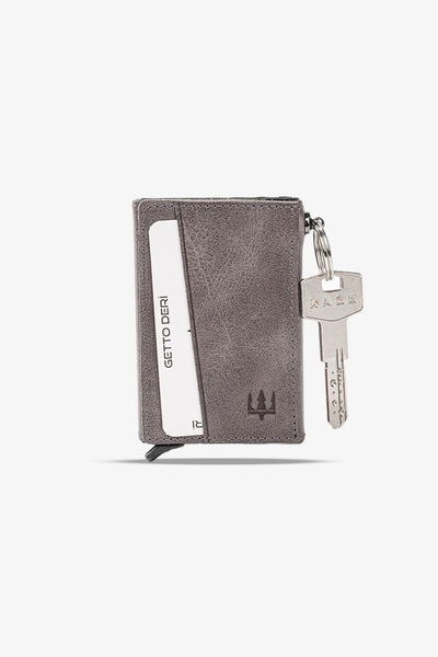 Hype Mekanizmalı Hakiki Deri Kartlık