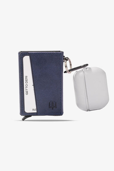 Hype Mekanizmalı Hakiki Deri Kartlık