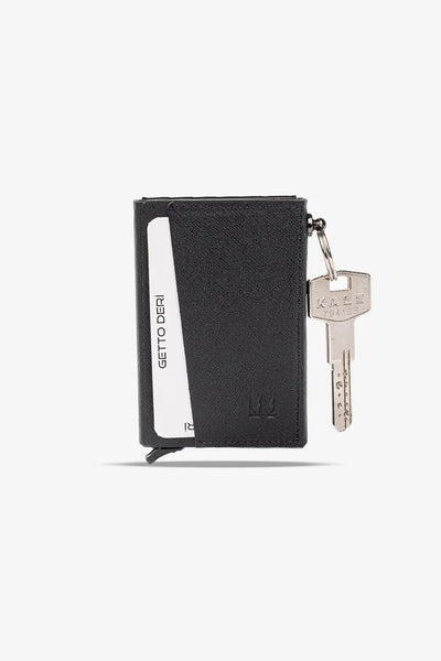 Hype Mekanizmalı Hakiki Deri Kartlık