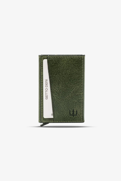 Hype Click Mekanizmalı Hakiki Deri Kartlık