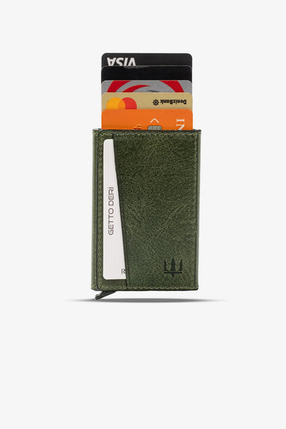 Hype Click Mekanizmalı Hakiki Deri Kartlık