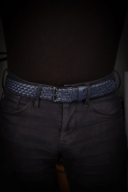 Helen Örgü Hakiki Deri Kemer 3.5 Cm