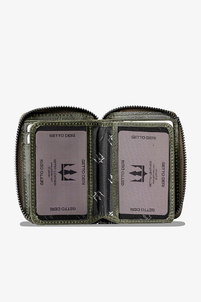 Zip Hakiki Deri Fermuarlı Cüzdan