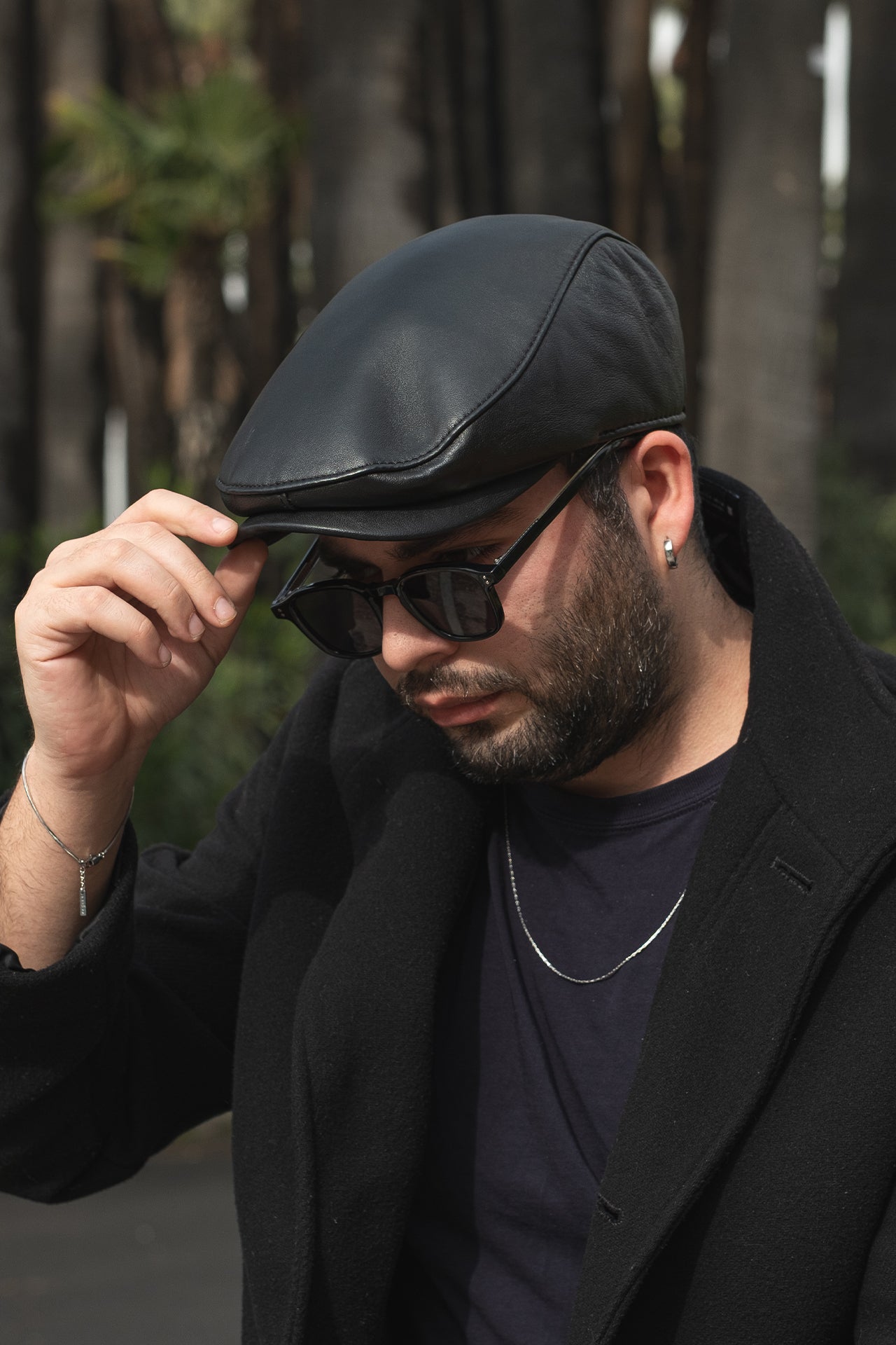 London Hakiki Deri Kasket