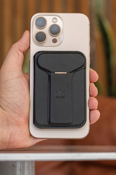 Porto Katlanabilir MagSafe Kartlık Ve Telefon Standı