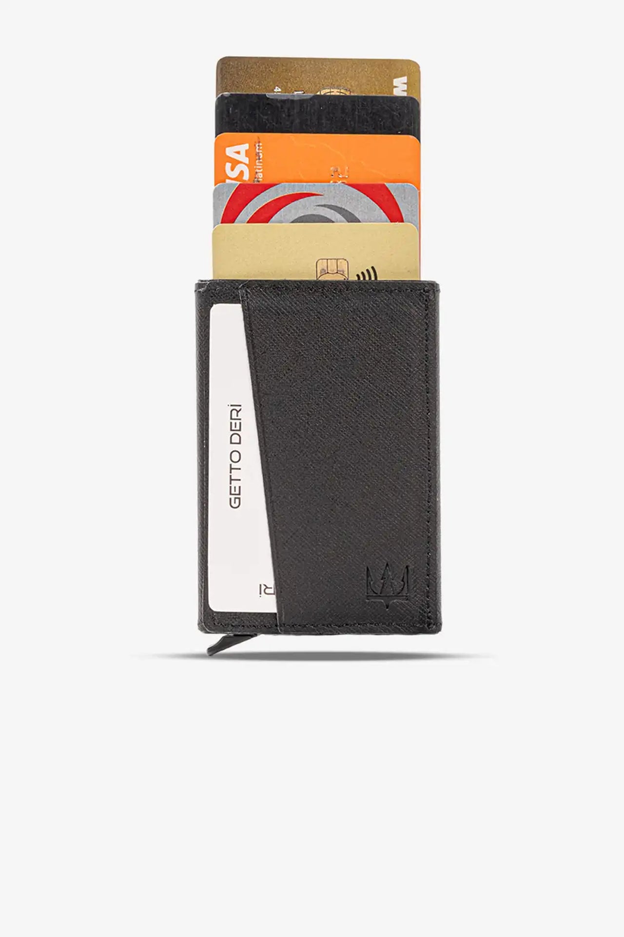 Hype Click Mekanizmalı Hakiki Deri Kartlık