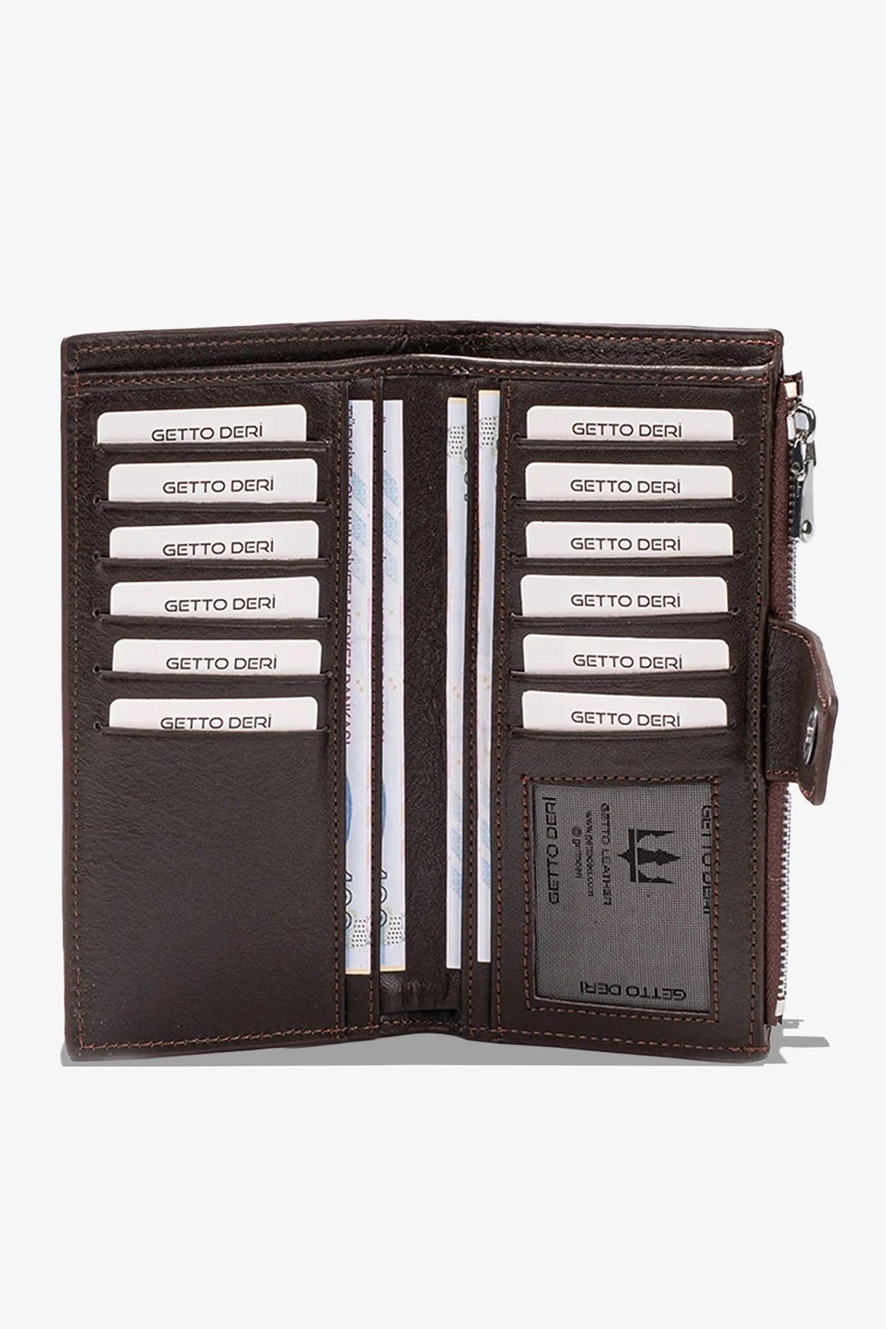 Zoe Telefon Hazneli Hakiki Deri Cüzdan