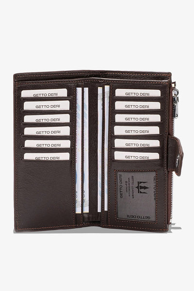 Zoe Telefon Hazneli Hakiki Deri Cüzdan